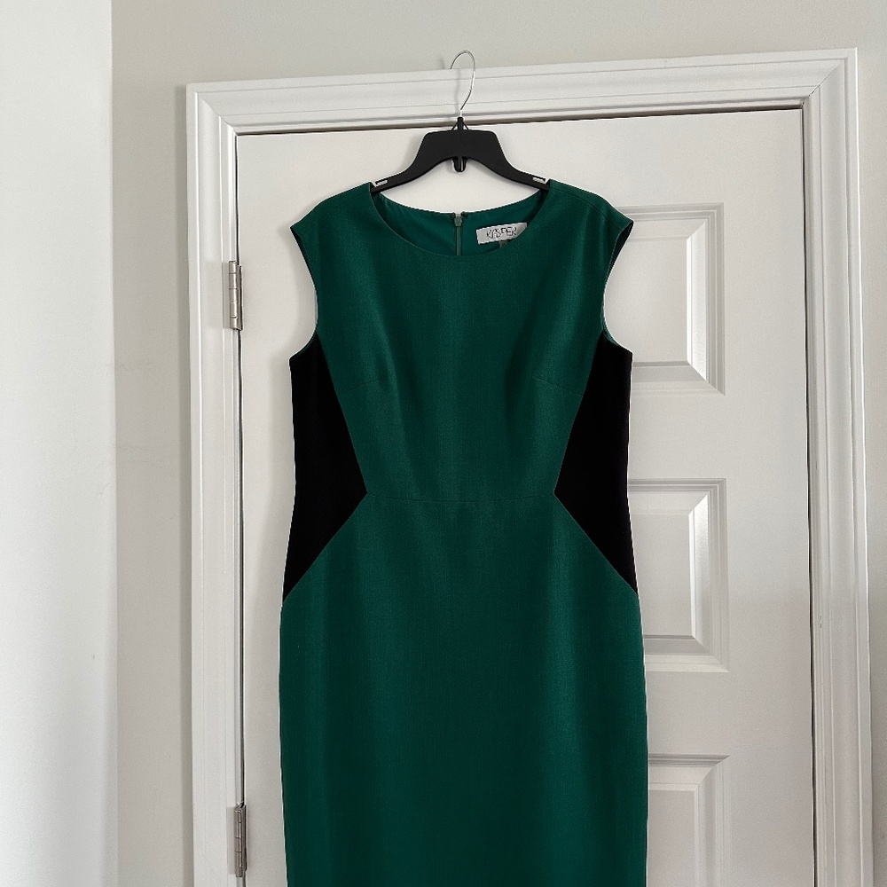 Kasper Women’s Dress - Green and Black